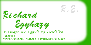 richard egyhazy business card